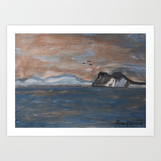 Rock of Gibraltar Art Print