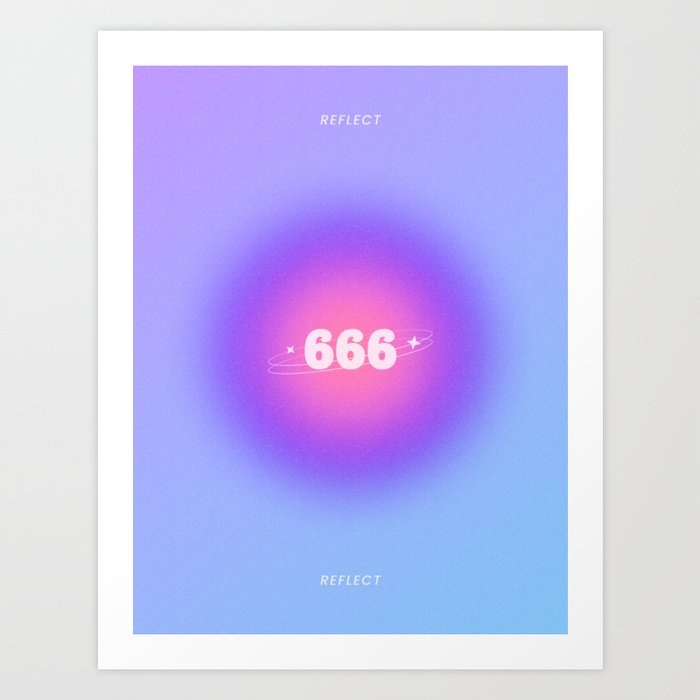 Angel Number 666 Art Print