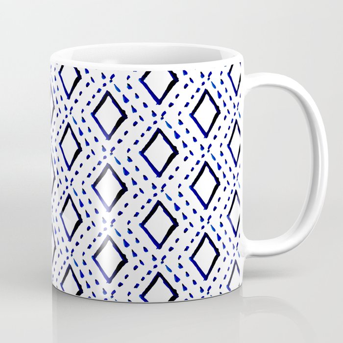 Shibori Tribal Pattern Coffee Mug