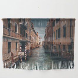Venice Italy with gondola boats surrounded by beautiful architecture along the grand canal Wall Hanging