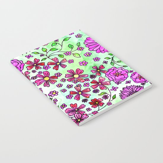 Pink Small Flowers Notebook