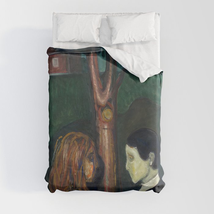 Edvard Munch - Eye in Eye Duvet Cover
