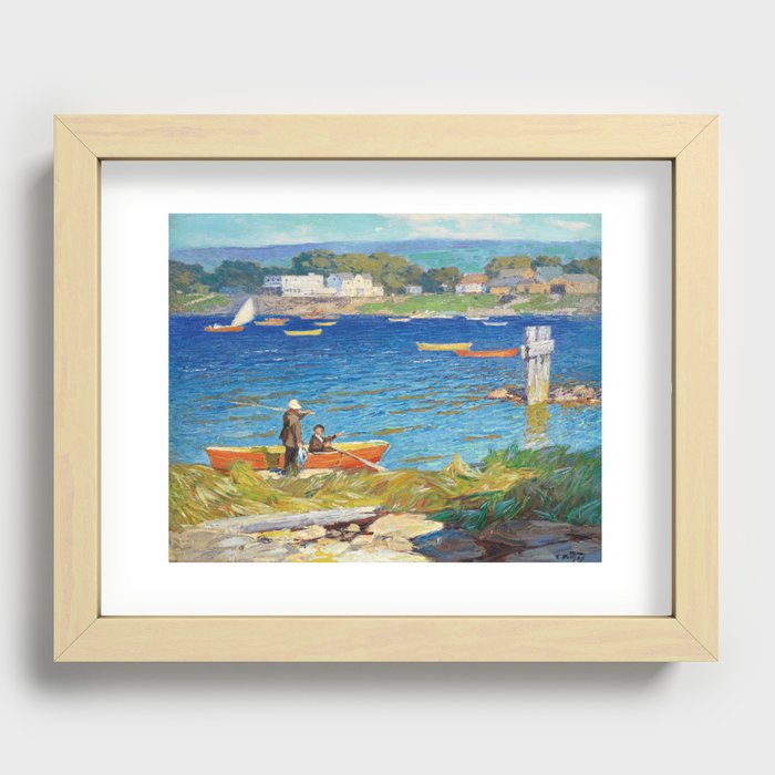 A Day's Fishing, 1923 by Edward Henry Potthast Recessed Framed Print