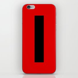 letter L (Black & Red) iPhone Skin