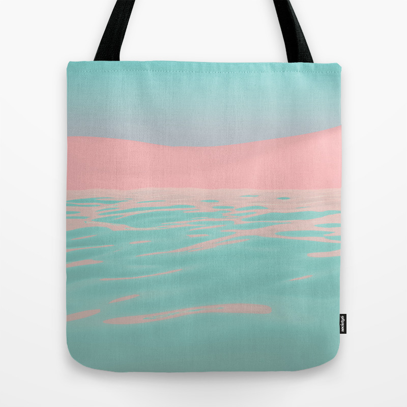 pink beach tote