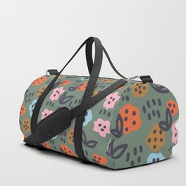 f is for Frida, fly and flowers Duffle Bag
