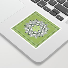 Ishwarya kolam - geometric mandala Sticker