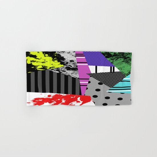 Pick A pattern II - geometric, textured, colourful, splatter, stripes, marble, polka dot, grid Hand & Bath Towel