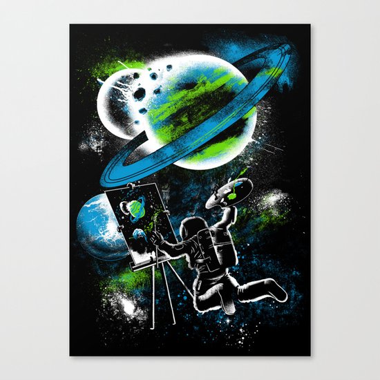 space Painting Canvas Print
