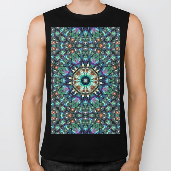 Stained Glass Abstract Biker Tank