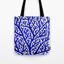 Fan Coral – Navy Tote Bag