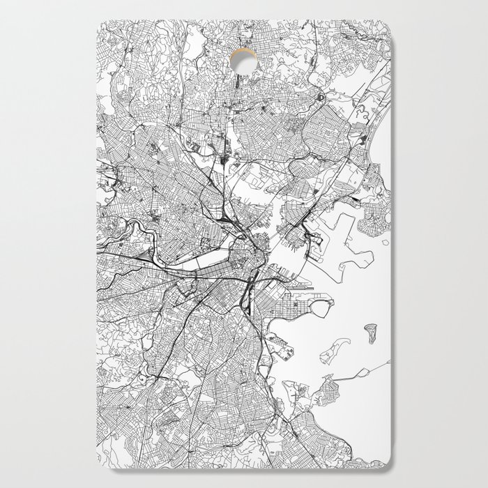 Boston Map Cutting Board