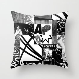 B/W composition Throw Pillow