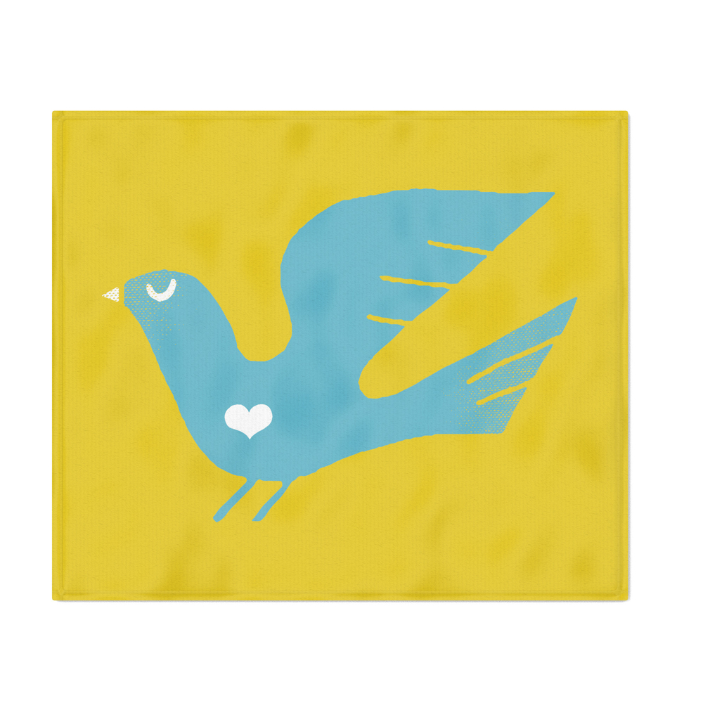Love Bird Throw Blanket by thewellkeptthing