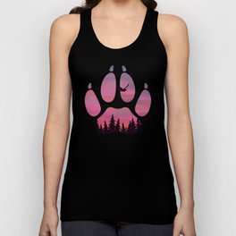 sunset in a wolf paw  Tank Top