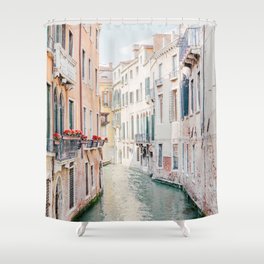 Venice Morning - Italy Travel Photography Shower Curtain | Water, Italian, Italy, Photo, Brightcolors, Hdr, Color, Venice, City, Architecture 