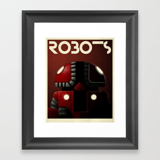 Robots - Bibop Framed Art Print