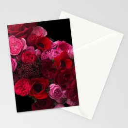 Les Fleurs Noir Stationery Card