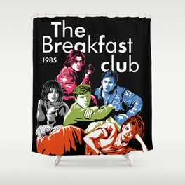 The Breakfast Club main-5 retro color Shower Curtain