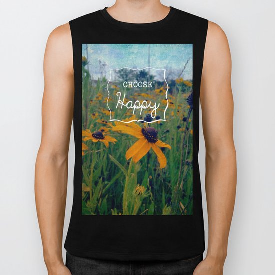 Choose Happy Biker Tank
