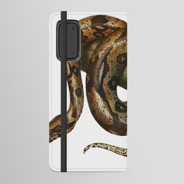 Boa constrictor vintage drawing Android Wallet Case