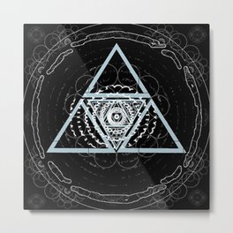 Spiritual Equanimity 01 Metal Print | Graphicdesign, Universalbalance, Sacredgeometry, Holytrinity, Digital 