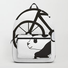 Panda Riding a Bike Backpack