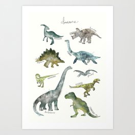 Dinosaurs Art Print