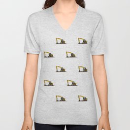Yellow digger design  V Neck T Shirt