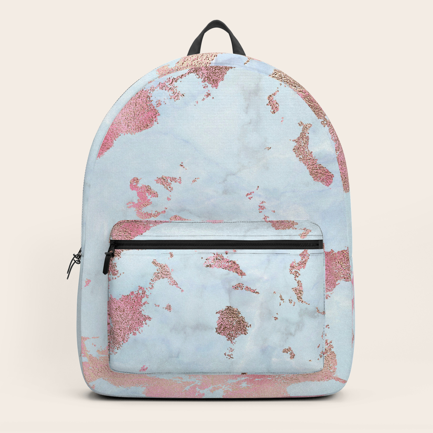 backpack purse rose gold