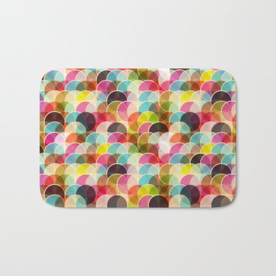 Circle Colorful Bath Mat