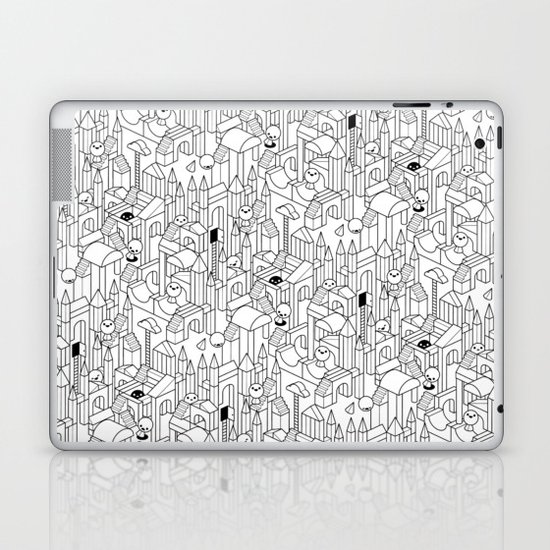 Little Escher's Building Blocks Laptop & iPad Skin