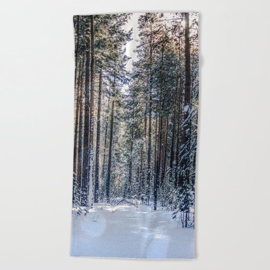 Sun forest Beach Towel