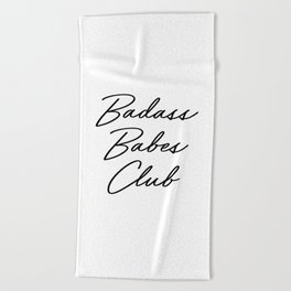 Badass Babes Club 2 Beach Towel