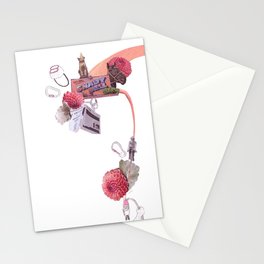 Climbing Gear Collage Stationery Card