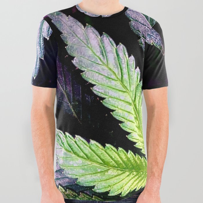 Deeply Connected Cannabis All Over Graphic Tee