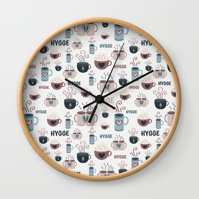 Pattern Time to Hygge Wall Clock