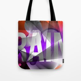 Graphic interpretation of a music by Prince Tote Bag