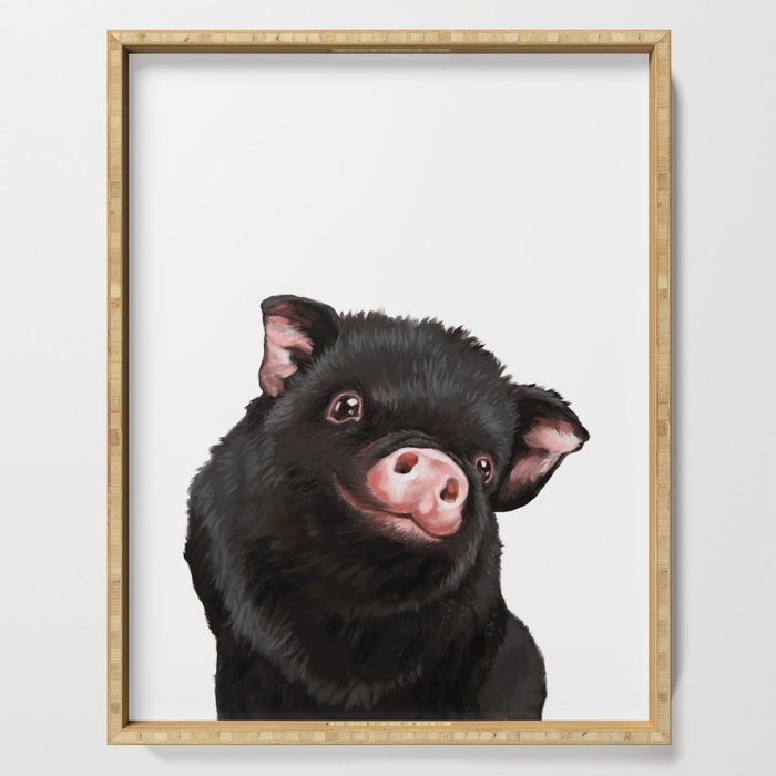 Cute Baby Black Pig iPhone Case by Big Nose Work | Society6