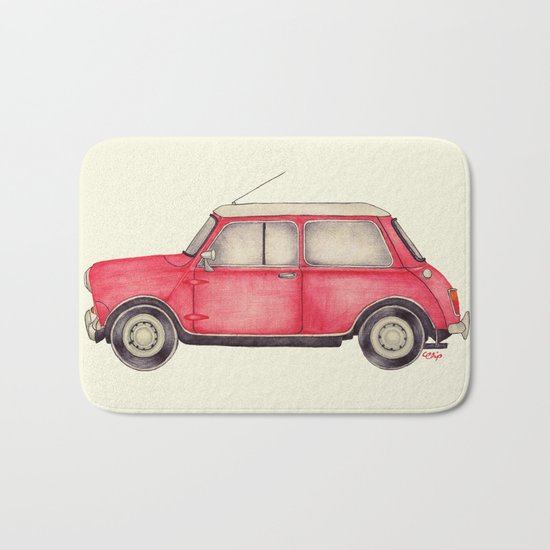 Original Austin Mini - Ballpoint Pen Bath Mat