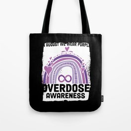 In August We Wear A Month Of The Purple Overdose Tote Bag