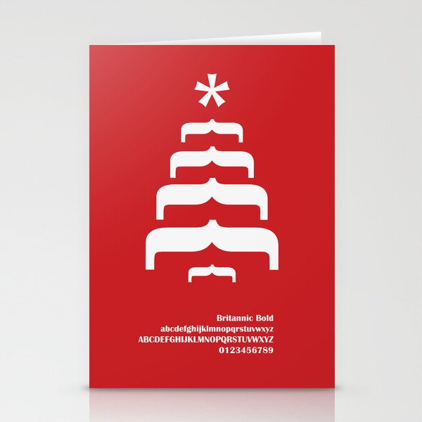 CHRISTMAS TREE - FontLove - CHRISTMAS EDITION Stationery Cards