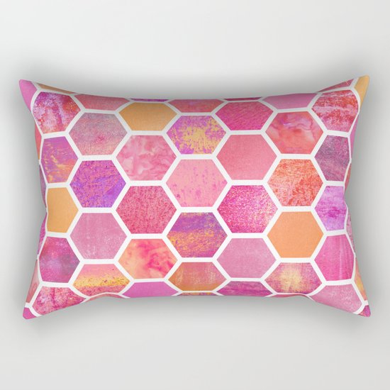 Flowers & Honey Rectangular Pillow