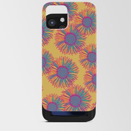 Colorful Sunflowers Pattern iPhone Card Case