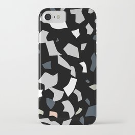 Elegant Monochrome Terrazzo iPhone Case