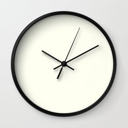 Ivory Solid Color Wall Clock