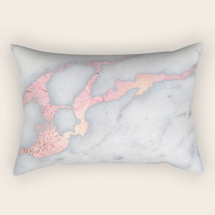 metallic marble pillow