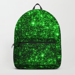 gAlAXy Green Sparkle Stars Backpack