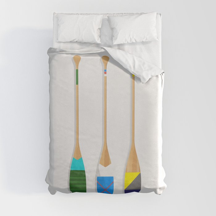 Painted Paddles Duvet Cover