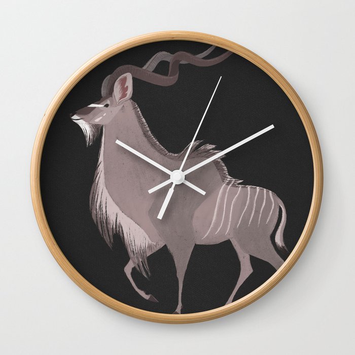 Greater Kudu Wall Clock